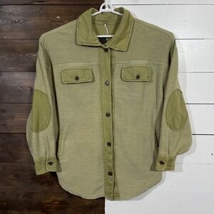 Olive Green Button-Up Women's Top